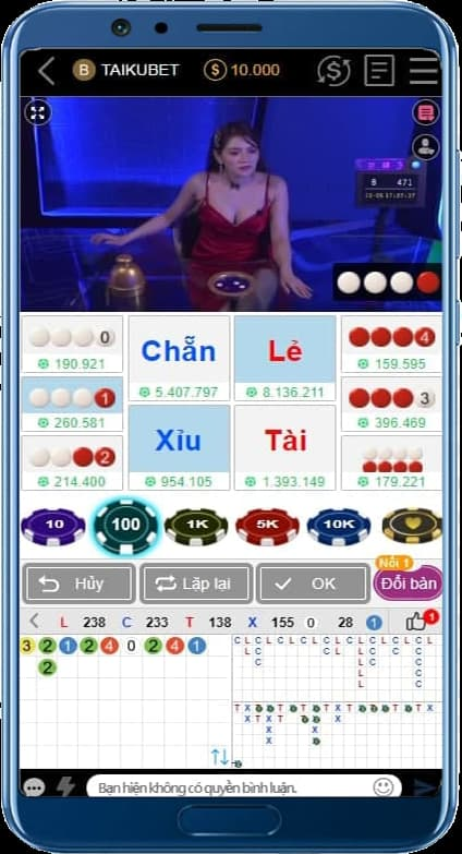 Xóc đĩa tại app Kubet