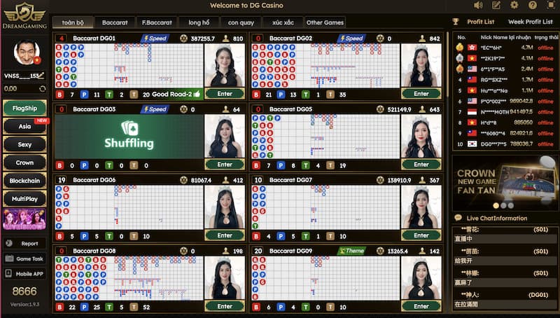 Baccarat tại nhà cái là một trò chơi bài phổ biến hấp dẫn